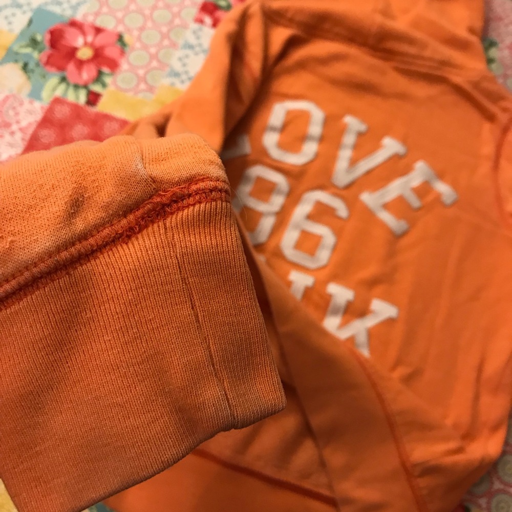 Orange Victoria’s Secrete Pink hooded sweatshirt - Picture 6 of 6